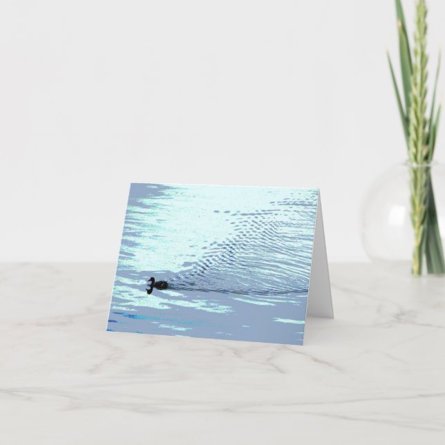 Cartão De Agradecimento Duck and Ripples Thank You (Frente)