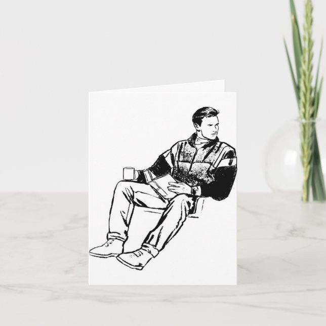 Cartão De Agradecimento Dude (Frente)