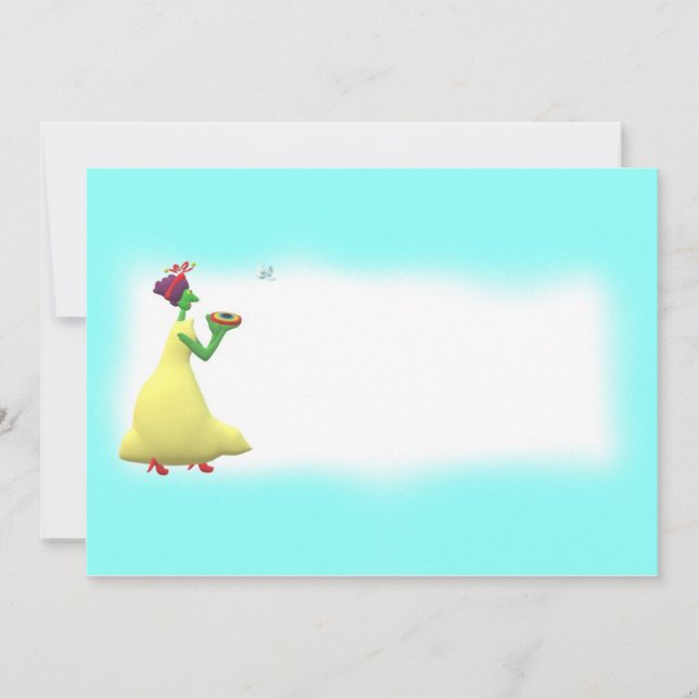 Cartão De Agradecimento Duende que trava o UFO (Frente)