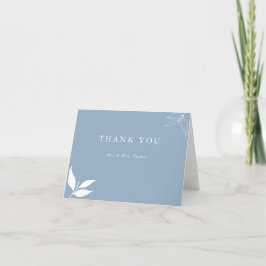 Cartão De Agradecimento Dusty Blue I Minimalista e moderno I Branch Folave