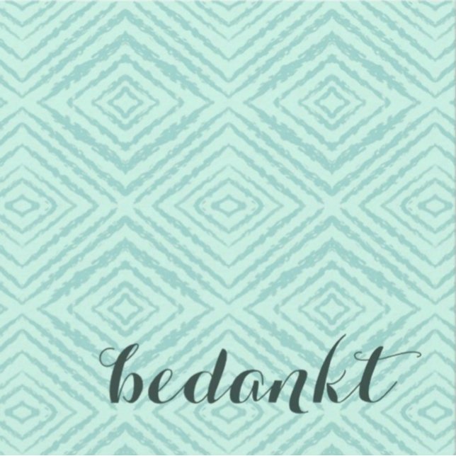 Cartão De Agradecimento Dutch Obrigado Nota (Criador carregado)