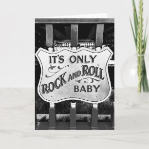 Cartão De Agradecimento 'É Apenas Rock and Roll Baby'