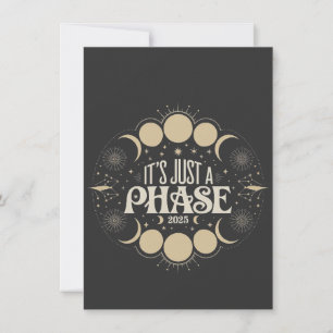 Cartão De Agradecimento É Apenas uma Fase Eclipse Solar 2025 Lua Lunar