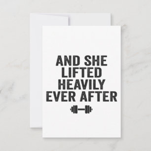 Cartão De Agradecimento E Ela Levantou-Se Pesadamente Depois De Uma Malhaç