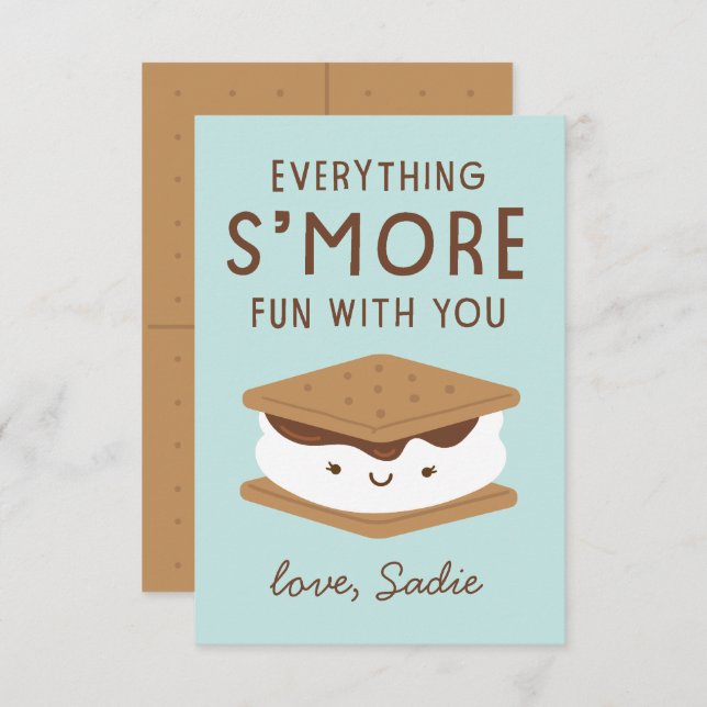 Cartão De Agradecimento É mais namorados de sala de aula divertida (Frente/Verso)