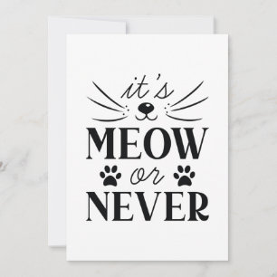 Cartão De Agradecimento É Meow ou Nunca