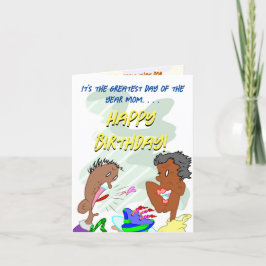 Cartão De Agradecimento É o melhor dia do ano, mãe.