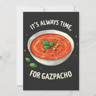 Cartão De Agradecimento É sempre hora de tomar sopa de tomate de gazeta