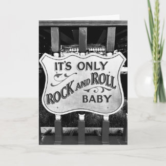Cartão De Agradecimento 'É Só Rock and Roll, Baby'