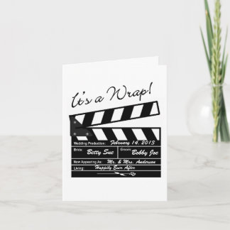 Cartão De Agradecimento É um Enrolado - Obrigado Casamento de Filme