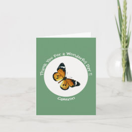 Cartão De Agradecimento É um Tigre Comum / Festa de Borboleta Rainha Afric