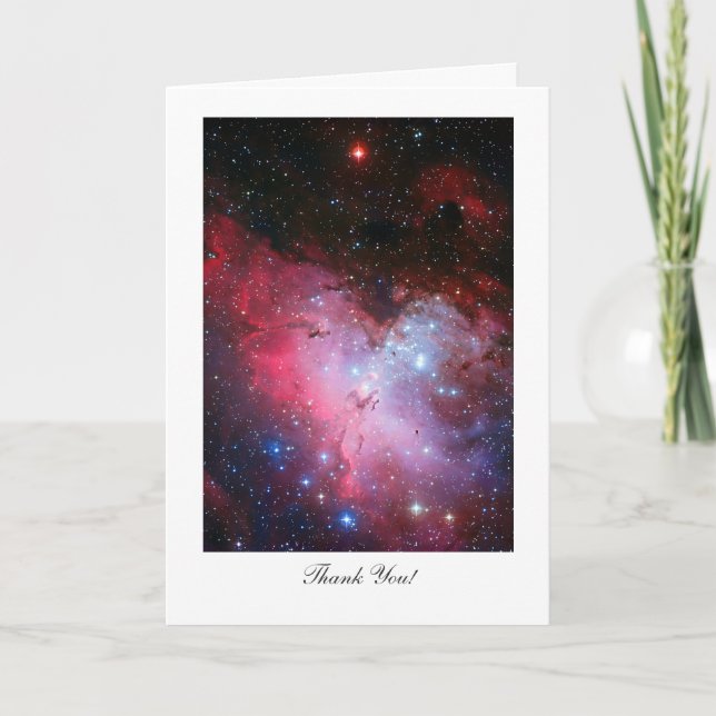 Cartão De Agradecimento Eagle Nebula, Messier 16, Saying Thank You (Frente)