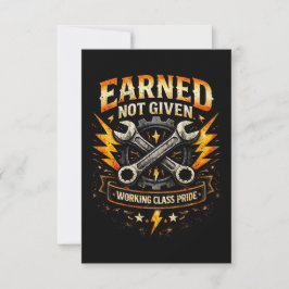 Cartão De Agradecimento Earned Not Given