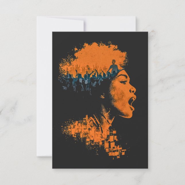 Cartão De Agradecimento Echo of the Crowd (Frente)