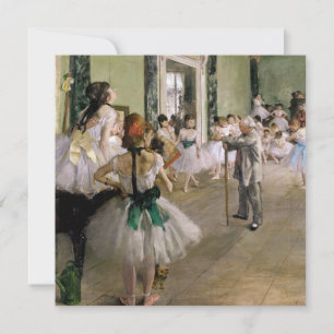 Cartão De Agradecimento Edgar Degas - A Aula de Dança