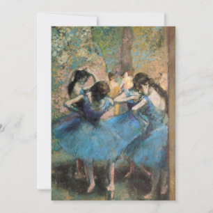 Cartão De Agradecimento Edgar Degas - Dançarinos De Azul