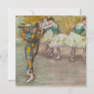 Cartão De Agradecimento Edgar Degas - Harlequin Dance