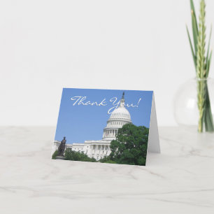 Cartão De Agradecimento Edifício do Capitólio em Washington DC