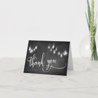 Edison Lights Chalkboard Typografia Obrigado