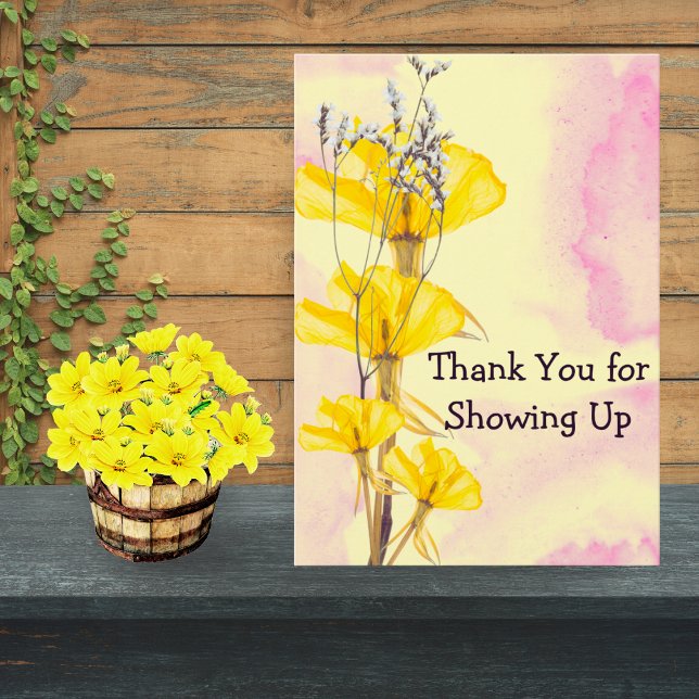 Cartão De Agradecimento Editable Thank You Card for Therapy Clients Simple (Criador carregado)