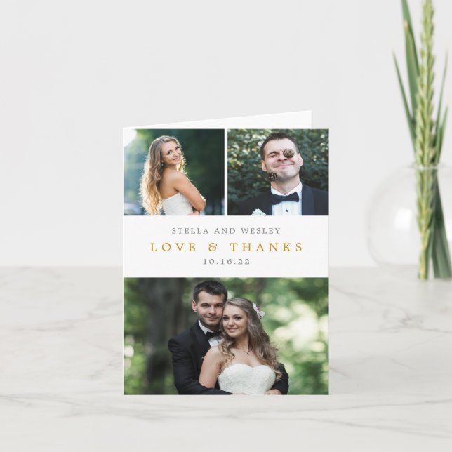 Cartão de Agradecimento EDITÁVEL COLOR Colagem Lim (Frente)