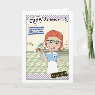 Cartão De Agradecimento Edna The Lunch Lady Cartoons