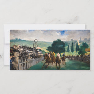 Cartão De Agradecimento Edouard Manet - As Corridas em Longchamp