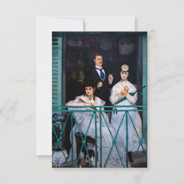 Cartão De Agradecimento Edouard Manet - Balcony / Le Balcon (Frente)