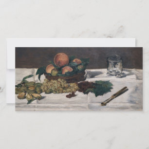 Cartão De Agradecimento Edouard Manet - Natureza Morta, Frutas em uma Mesa
