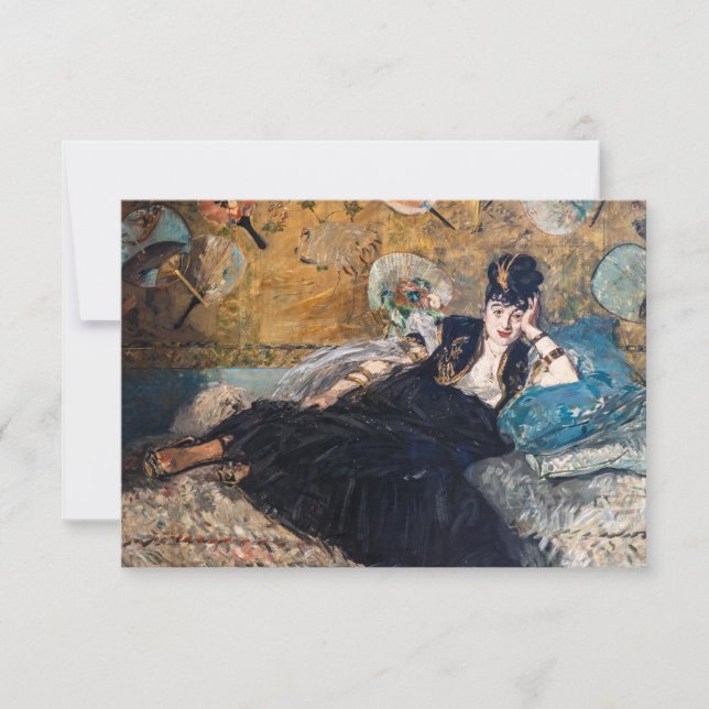 Cartão De Agradecimento Edouard Manet - Senhora com ventiladores (Frente)