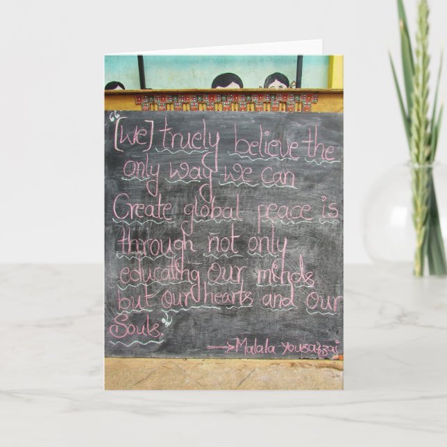 Cartão De Agradecimento Education for the Heart and Soul (Frente)