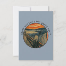 Cartão De Agradecimento Edvard Munch A Coleção De Itens Da Parte Do Gritar