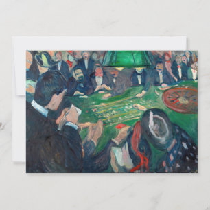 Cartão De Agradecimento Edvard Munch - A Mesa Roulette em Monte Carlo