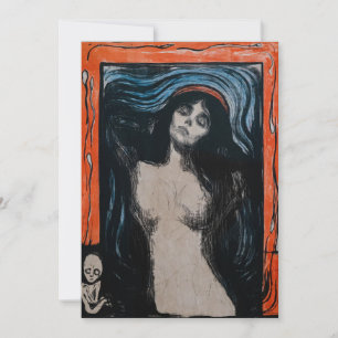 Cartão De Agradecimento Edvard Munch - Madona Litografia