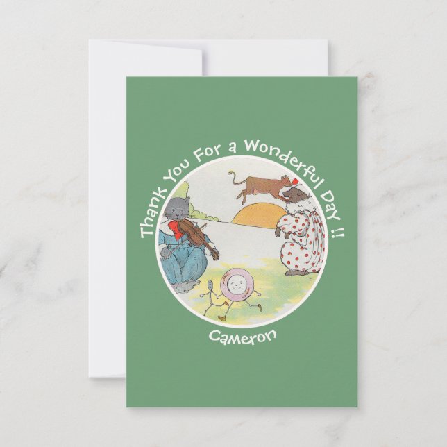 Cartão De Agradecimento Ei Diddle Diddle Coleção de Festas de aniversário (Frente)