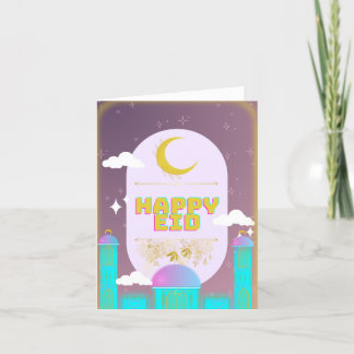 Cartão De Agradecimento eid feliz