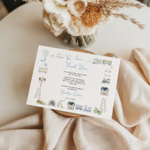 Elefante Azul Aquarela | Chás de Bebê para Menino