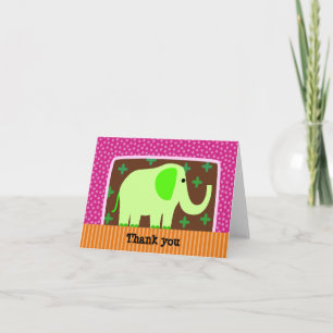 Cartão De Agradecimento Elefante Obrigado