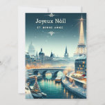 Cartão De Agradecimento Elegância de inverno parisiense<br><div class="desc">Entra numa terra maravilhosa de inverno parisiense com o nosso cartão de Natal "Elegância de inverno Parisiense". Esta bela carta captura o romance e o encanto de Paris durante a estação festiva. Desde as luzes cintilantes ao longo do Sena até a majestosa Torre Eiffel brilhando com alegria de férias, cada...</div>