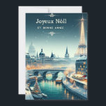 Cartão De Agradecimento Elegância de inverno parisiense<br><div class="desc">Entra numa terra maravilhosa de inverno parisiense com o nosso cartão de Natal "Elegância de inverno Parisiense". Esta bela carta captura o romance e o encanto de Paris durante a estação festiva. Desde as luzes cintilantes ao longo do Sena até a majestosa Torre Eiffel brilhando com alegria de férias, cada...</div>