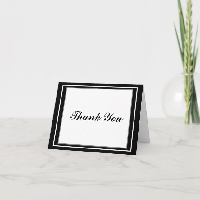Cartão De Agradecimento Elegant Bar Mitzvah Thank You Card - Customized (Frente)