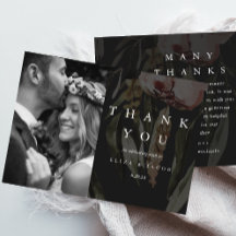 Elegant Black Floral Wedding Photo
