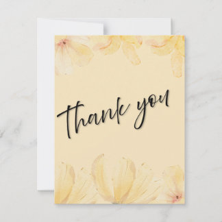 Cartão De Agradecimento Elegant Botanical Wedding Thank You Card