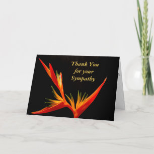 Cartão De Agradecimento Elegant Funeral Sympathy Thank You Card