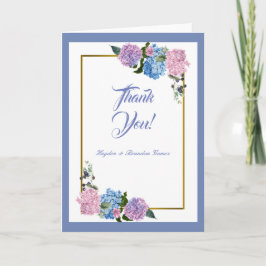 Cartão De Agradecimento Elegant Hydrangea Thank You Card
