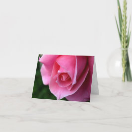 Cartão De Agradecimento Elegant Pink Rose Note Card