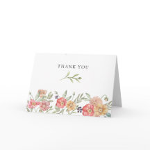 Elegant Pink Watercolor Floral Bridal Shower