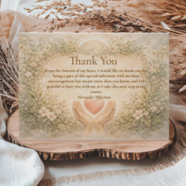 Cartão De Agradecimento Elegant Psychology Graduate