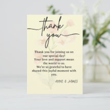 Elegant Thank You Card