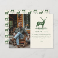 Elegante Deer Hunting Green Birthday